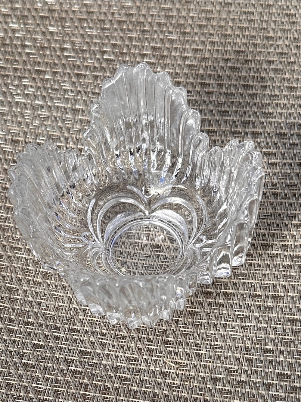 Lead Crystal Vintage Votive Holder